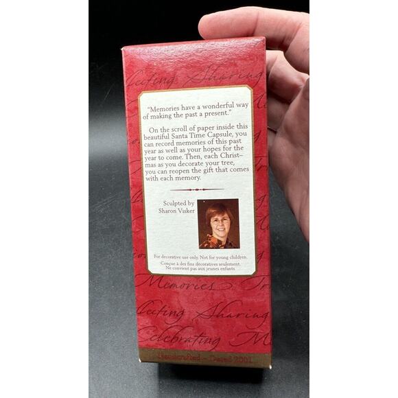 Hallmark Keepsake Ornament 2001 Santa Time Capsule -Christmas Ornament New! -4D - Picture 3 of 6
